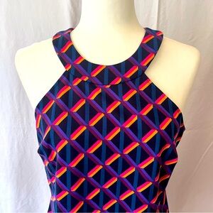 Trina Turk Geometric Knit Dress - Size M